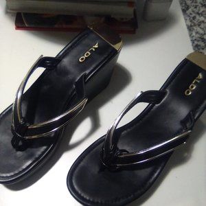 Aldo Thong Wedge Sandals